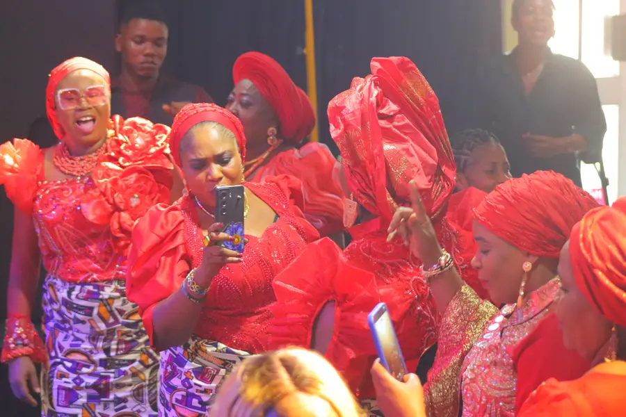 Members celebrating during a Worldlight service