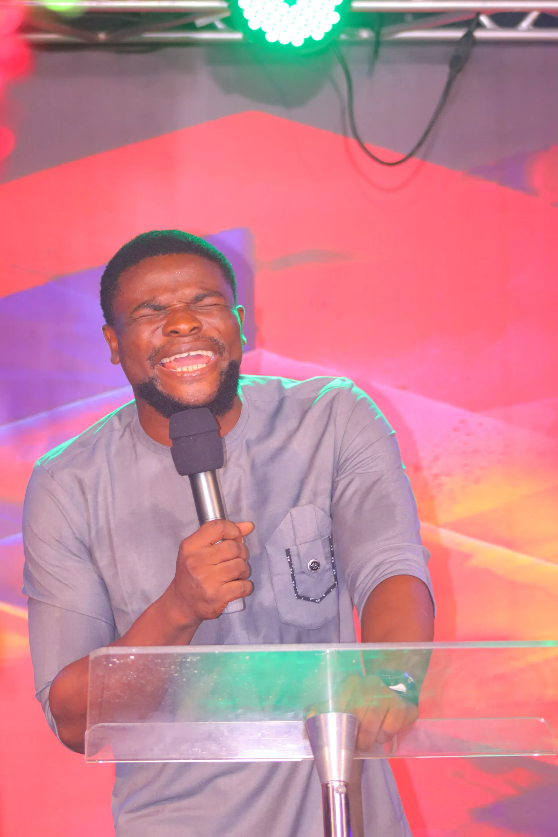 A member in prayer during an intercession gathering